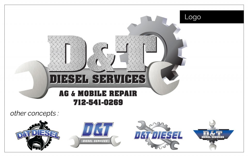 D & T was needing a logo. Agency Two Twelve provided - Business Graphic Design Northwest Iowa